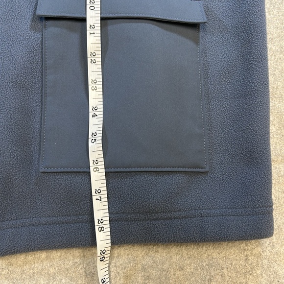 HOMAGE Men's Blue Fleece Full Zip Jacket-Medium - Picture 8 of 8